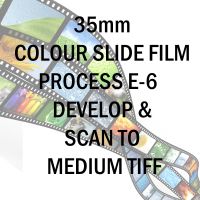 35mm COLOUR SLIDE FILM E-6 DEVELOP AND SCAN TO MEDIUM TIFF C-D