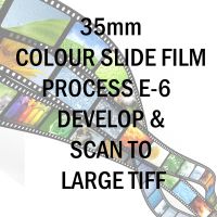 35mm COLOUR SLIDE FILM E-6 DEVELOP AND SCAN TO LARGE TIFF C-D