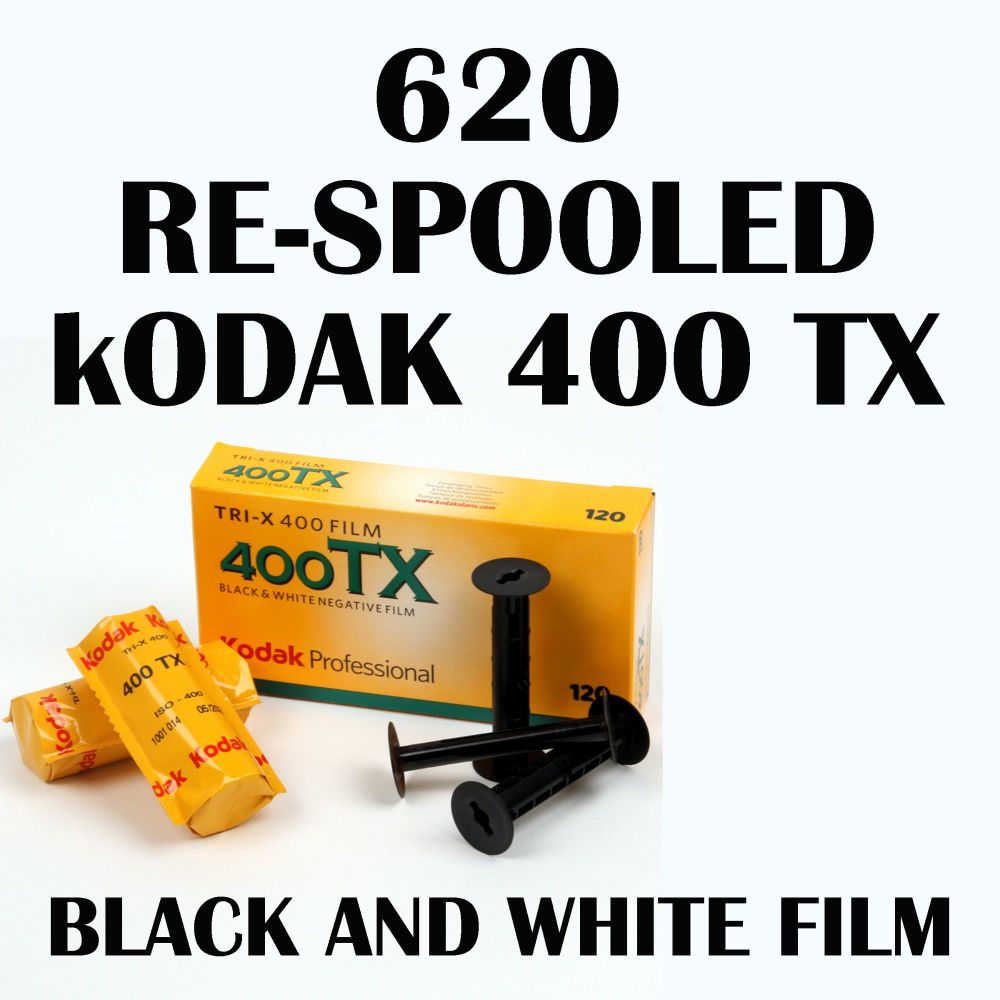 620 RE SPOOLED KODAK TRI X BLACK & WHITE FILM