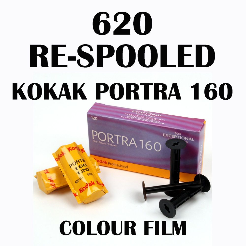 620 RE SPOOLED KODAK PORTRA 160 COLOUR FILM