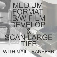 MEDIUM FORMAT B/W PROCESS  & SCAN TO LARGE TIFF WITH ELECTRONIC SENDS