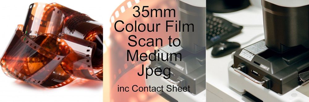 35mm COLOUR FILM PROCESS AND MEDIUM JPEG SCAN INCLUDING CONTACT