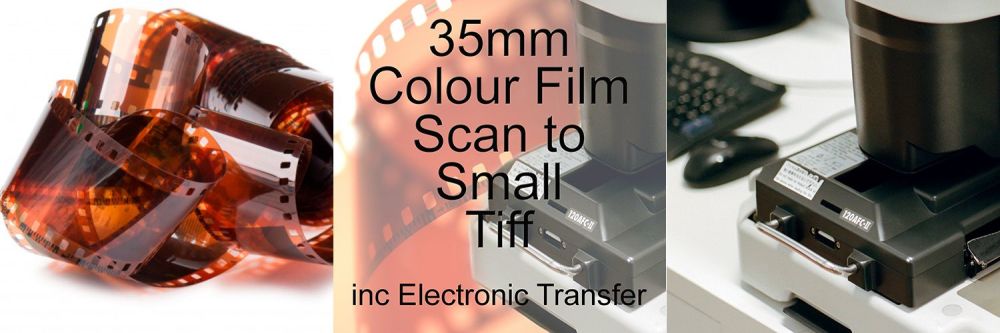 35mm COLOUR FILM PROCESS AND SMALL TIFF SCAN INC ELECTRONIC TRANSFER