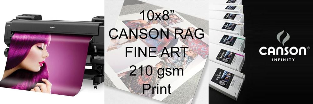 10x8" Canson Rag Fine Art Print 210 gsm