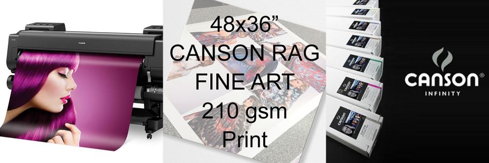48x36" Canson Rag Fine Art Print 210 gsm