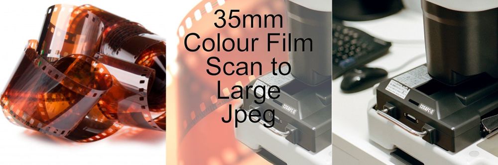 Already processed 35mm colour film to large Jpeg