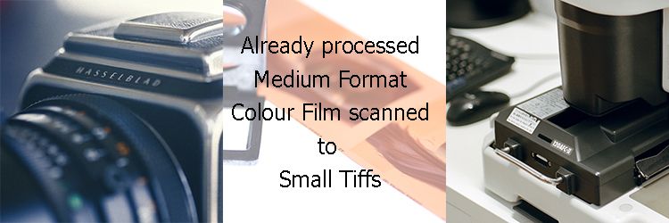 Already processed 120 colour film to small tiff