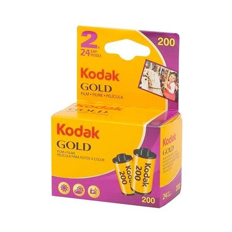 Kodak Gold Double pack 200 24 exp 35mm film