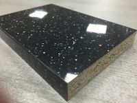 Bushboard Omega F074 Black Quartz- 4.1mtr 22mm Slimline Square Edged Worktop