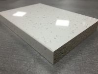 Bushboard Omega F075 White Quartz- 4.1mtr 22mm Slimline Square Edged Worktop