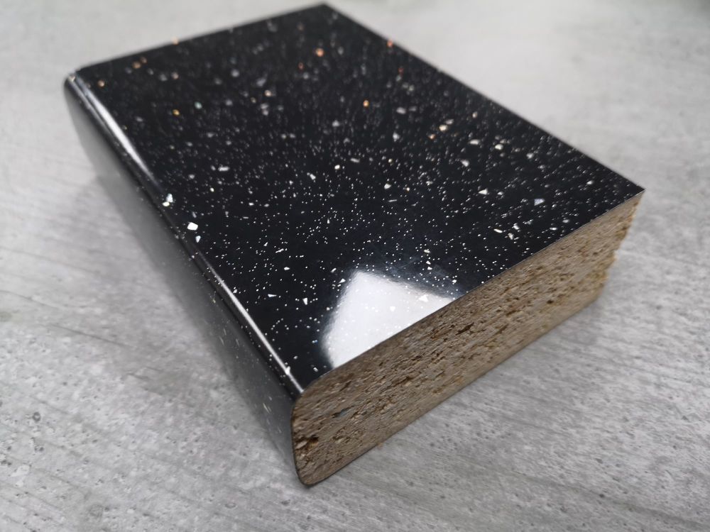 K218 3mtr Black Andromeda Kronospan Oasis Laminate Kitchen Breakfast Bar