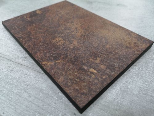Duropal S76026GR Ceramic Rust - 2mtr Compact Solid Laminate Breakfast Bar