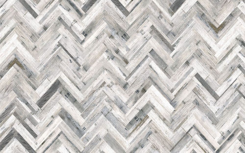 Vista Splashback Herringbone Whitewash