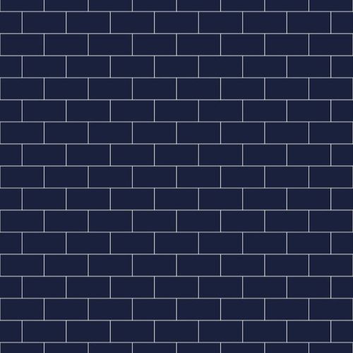 Showerwall SCA21 Navy Subway  - 2.4mtr Square Edged Wall Panel