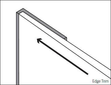 Bushboard Alloy 600mm Silver Edge Profile Trim