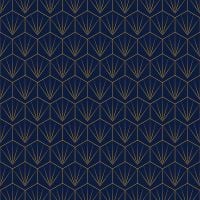 Showerwall SCA42 Deco Tile Navy Mustard - 2.4mtr Square Edged Wall Panel