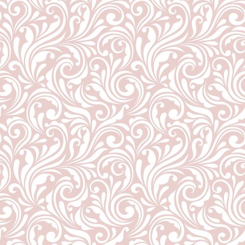 Showerwall SCA36 Victorian Floral Blush - 2.4mtr Square Edged Wall Panel