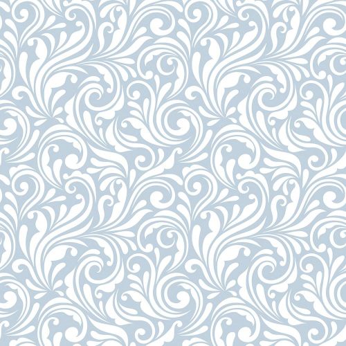Showerwall SCA37 Victorian Floral Sky - 2.4mtr Square Edged Wall Panel
