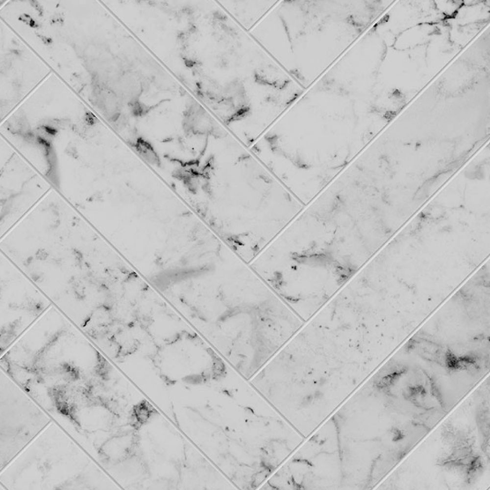Alloy Carrara Marble Herringbone - Shell Texture