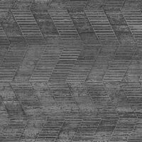 Bushboard Alloy Concrete Chevron 600mm Hob Panel