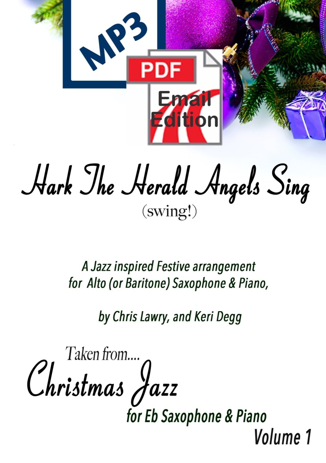 Hark The Herald Angels Sing (Swing!) Jazz inspired arrangement Alto (or Bar