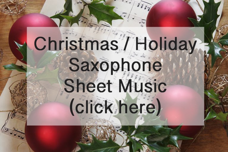 Christmas / Holiday Saxophone Sheet Music