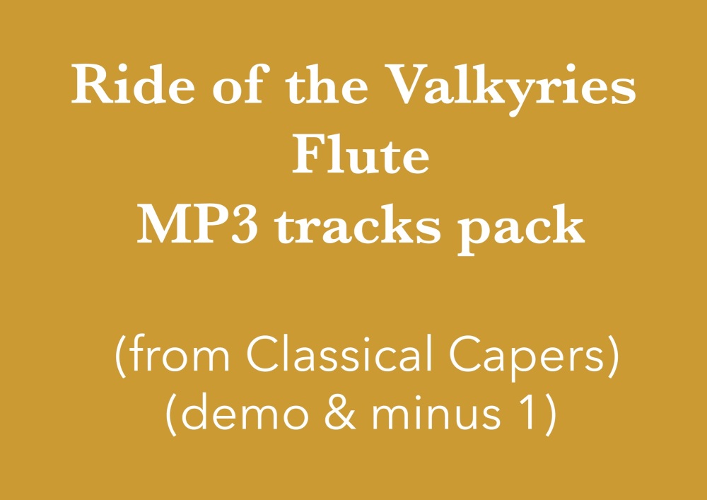 Ride of the Valkyries - flute (in C) Demo and Backing Tracks MP3's (from Cl
