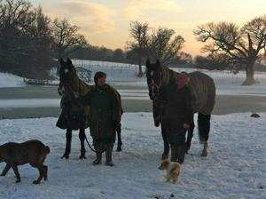 ben and mia in snow