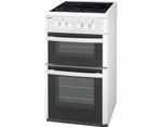 Beko Electric Cooker Double Oven 50cm White