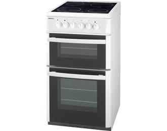Beko Electric Cooker Double Oven 50cm White