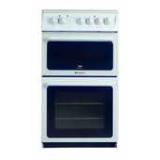 Hotpoint  Electric Cooker Twin Cavity 50cm White