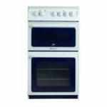 Hotpoint Electric Cooker Twin Cavity 50cm White