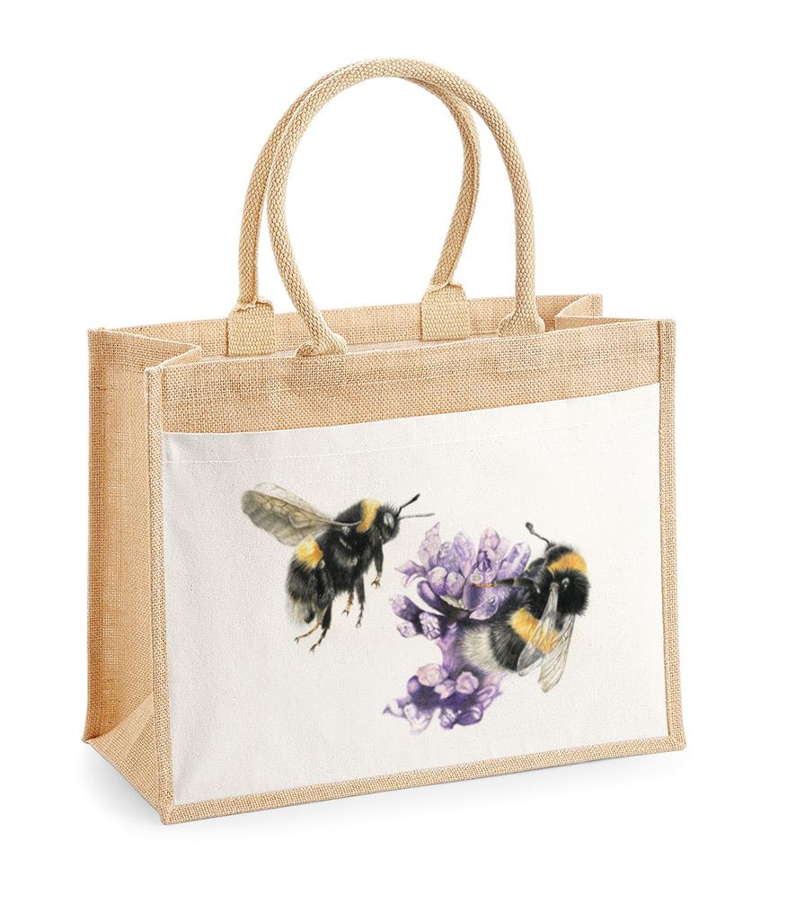 Bumbling Around - Jute Bag