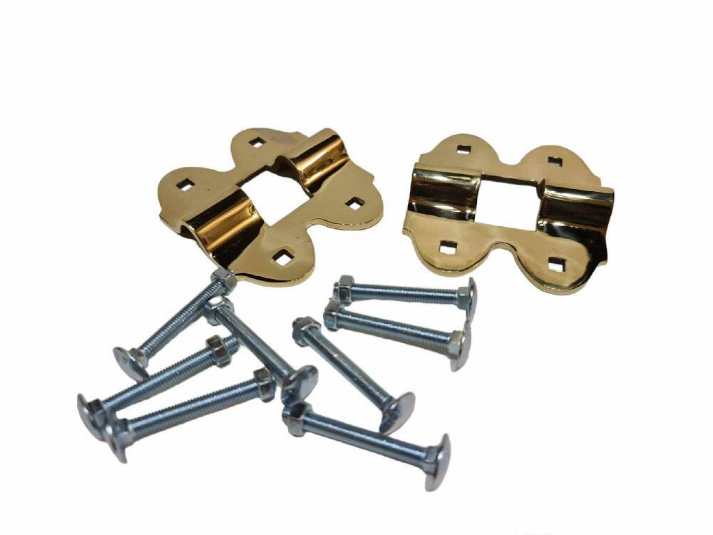 Brass 4 Hole Large Brackets