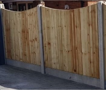 H13- Closeboard Drop Top Fence Panels