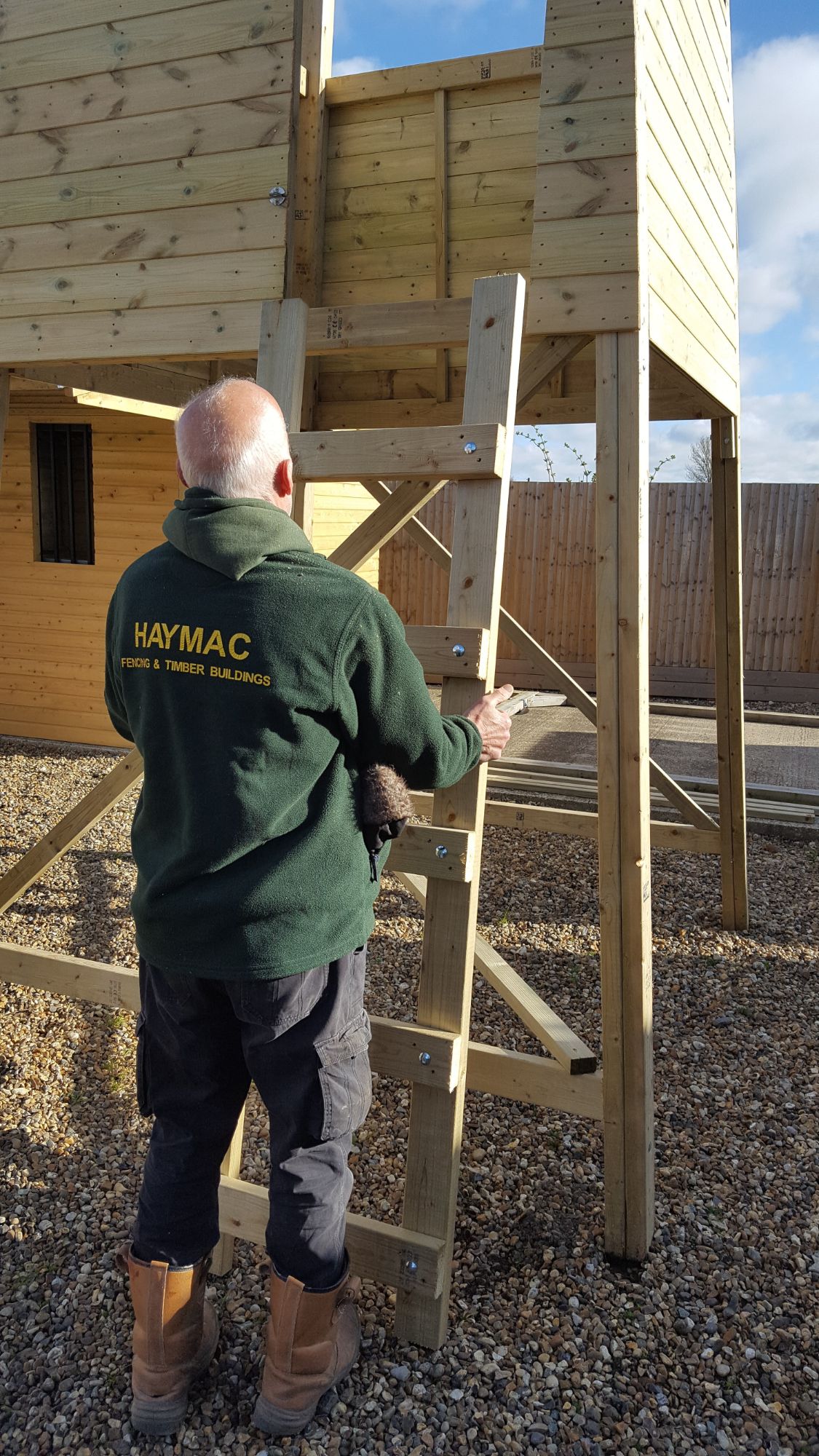 High seat blind deer stalking hunting shooting