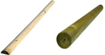 Machine Round Poles & Half Round Rails