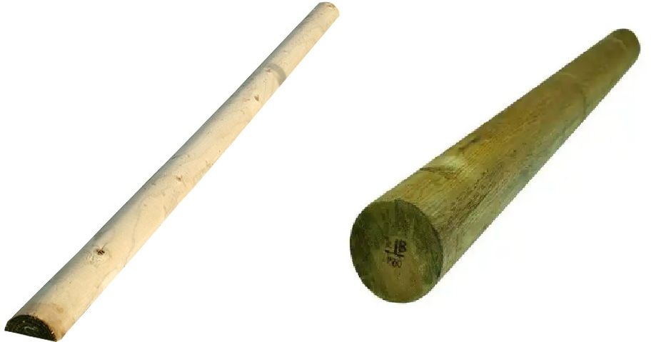 Machine Round Poles & Half Round Rails