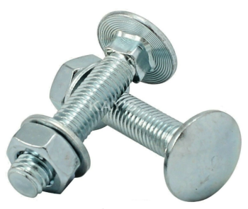 M10 Coach Bolts-BZP- Comes with nut