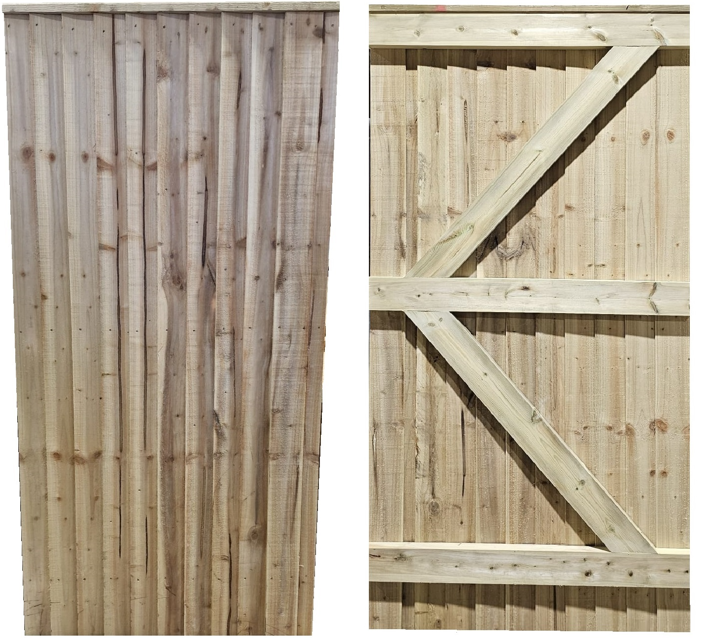 6ft high x 900mm wide Contractor Range Closeboard Gate