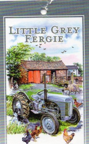 EL693 Little Grey Fergie teatowel