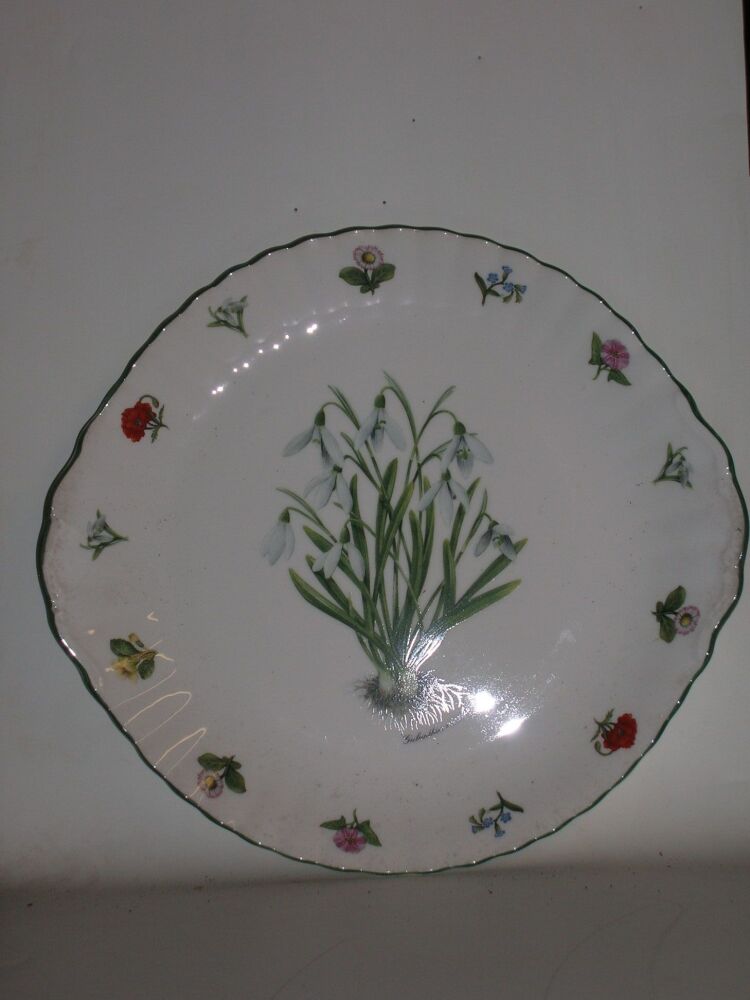 AA2015 /D Bread & butter plate - snowdrops