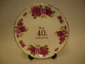 FC013 8" plate - Ruby Anniversary 