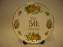 FC013 8" plate - Gold anniversary 