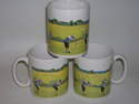 FC008 Pottery mug - lady golfer