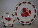 FC012 10" plate - Poppies