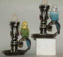LP5812  Budgie with candlestick 