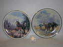FC013  8" plate - Shires' four seasons