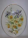 12" oval ashet - Spring Bouquet