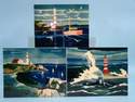 12156 Ceramic plaque - Lighthouse scenes